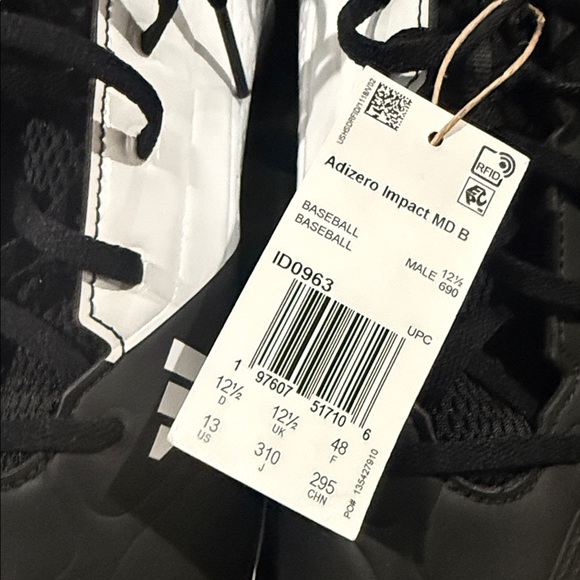 NWT Adidas Adizero Impact Molded Baseball Cleat: ID0963 US 13